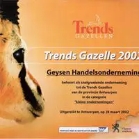 Trends Gazelle 2002 voor Geysen.